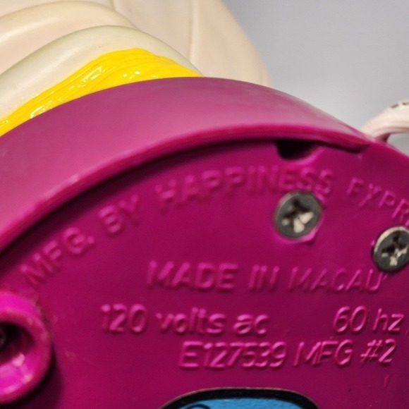 Vintage Barney Lamp childrens Hot Air Ballon 1992 Collectible electric works - Picture 9 of 12